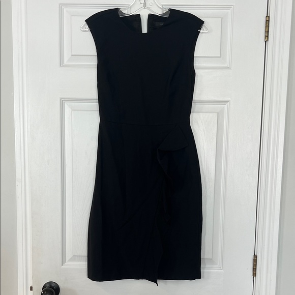 J. Crew Dresses & Skirts - J. Crew Classic Black ruffle Midi Dress